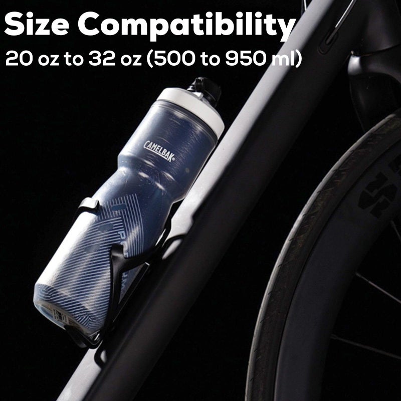 Corki Cycles Bike Water Bottle Holder Right Side Load Water Bottle Cage for Road, MTB, Gravel Bicycle Black 2-Pack - Image 2